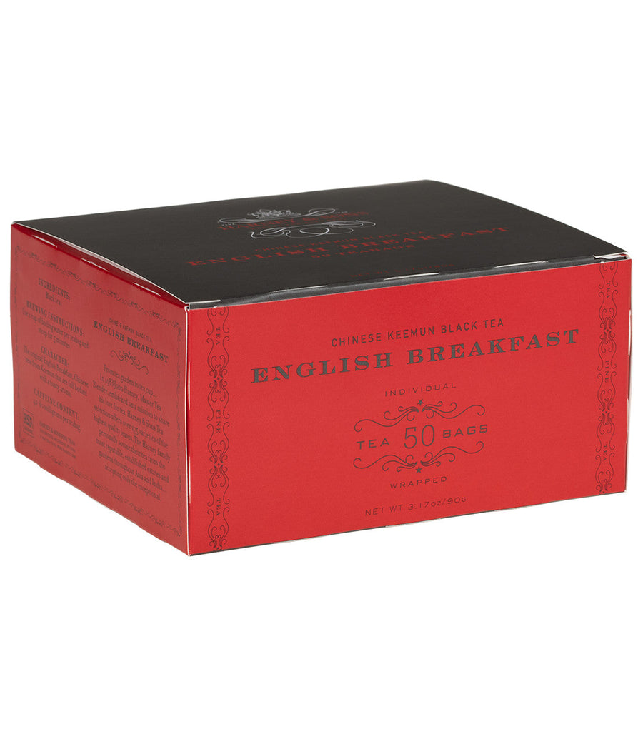 English Breakfast Tea Box of 50 Wrapped Teabags
