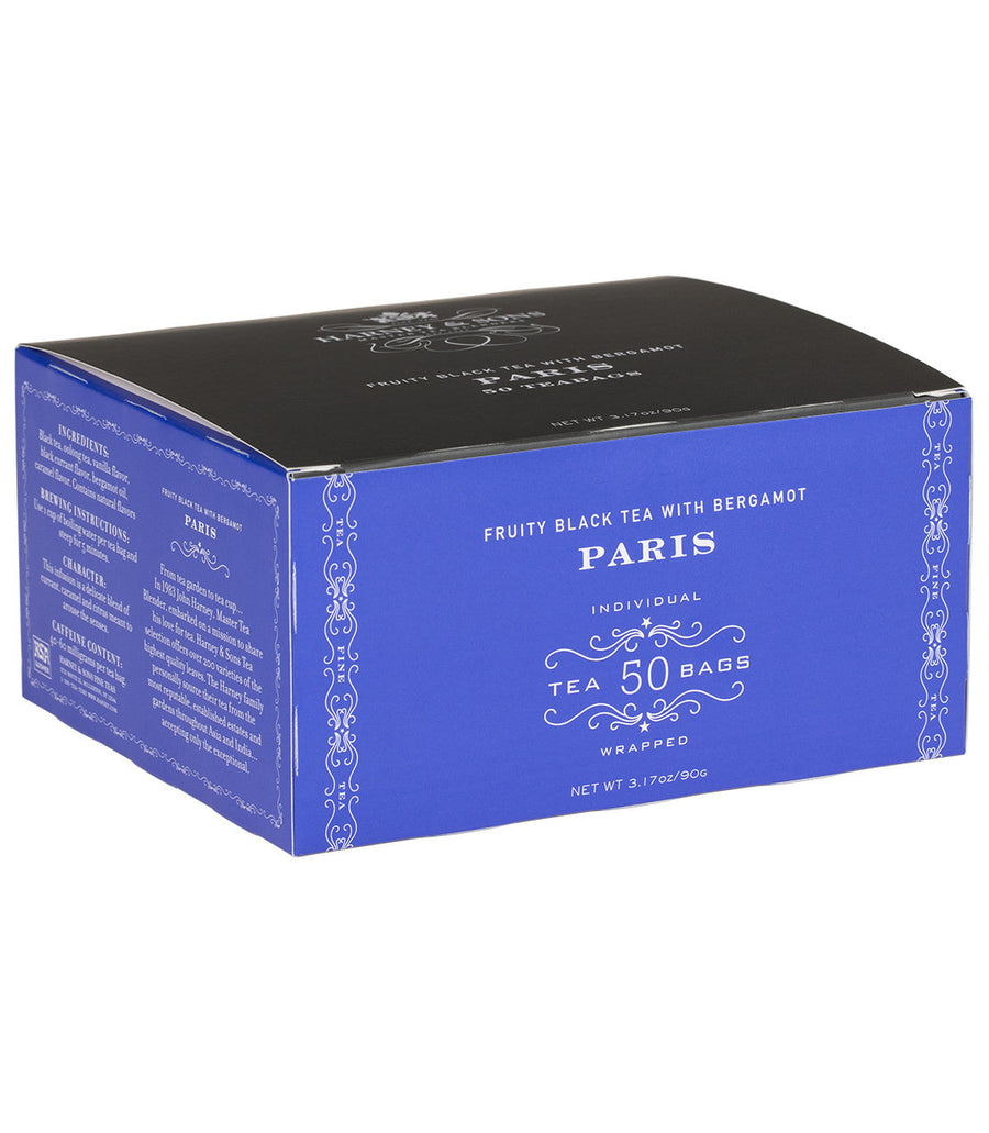 Paris Tea Box of 50 Wrapped Teabags