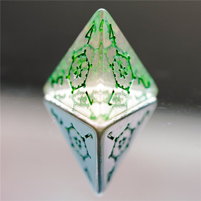 (Green) Huge Castle Dice (D6:25mm) 7-Dice