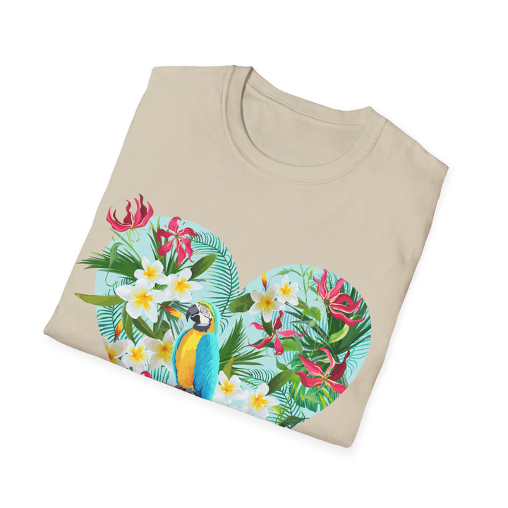 Floral Heart Unisex Softstyle T-Shirt