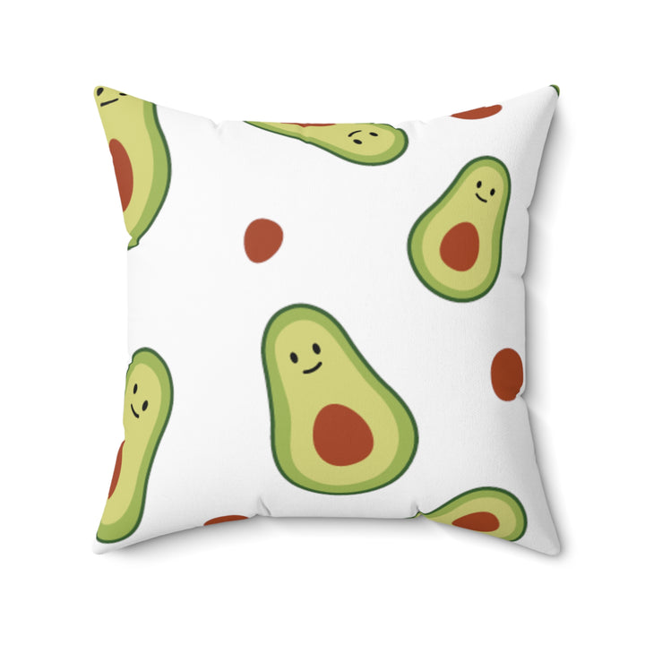 Avocado Spun Polyester Square Pillow