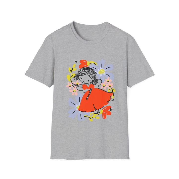 Cute Flying Forest Fairie Unisex Softstyle T-Shirt