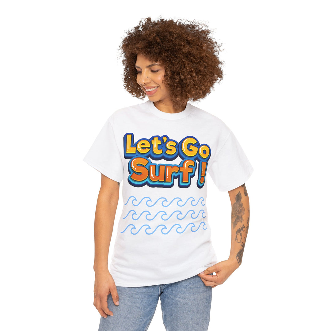 Let's Go Surf Unisex Heavy Cotton Tee