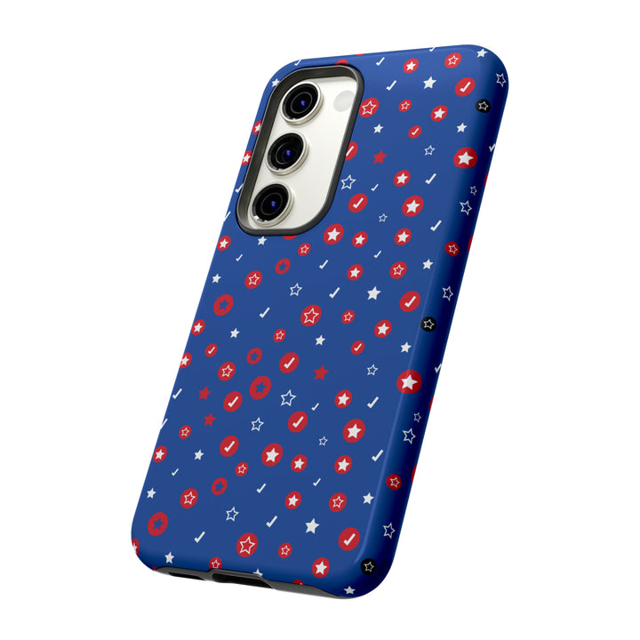 Checks and Stars Tough Phone Case