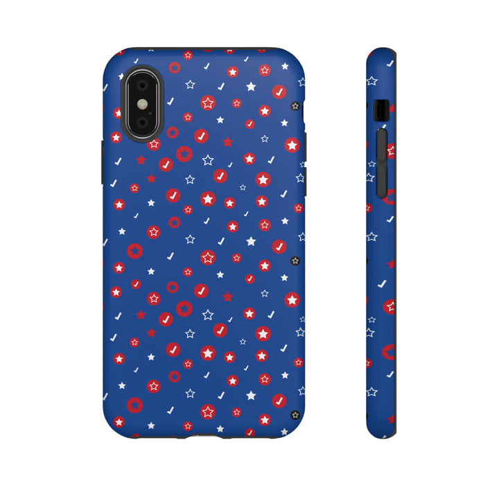 Checks and Stars Tough Phone Case