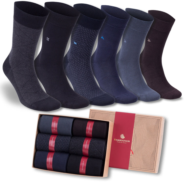 Men’s Bamboo Dress and Trouser Socks 6-Pack - 544