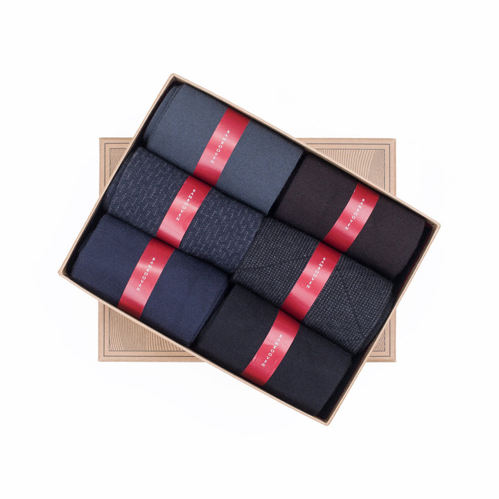 Men’s Bamboo Dress and Trouser Socks 6-Pack - 544