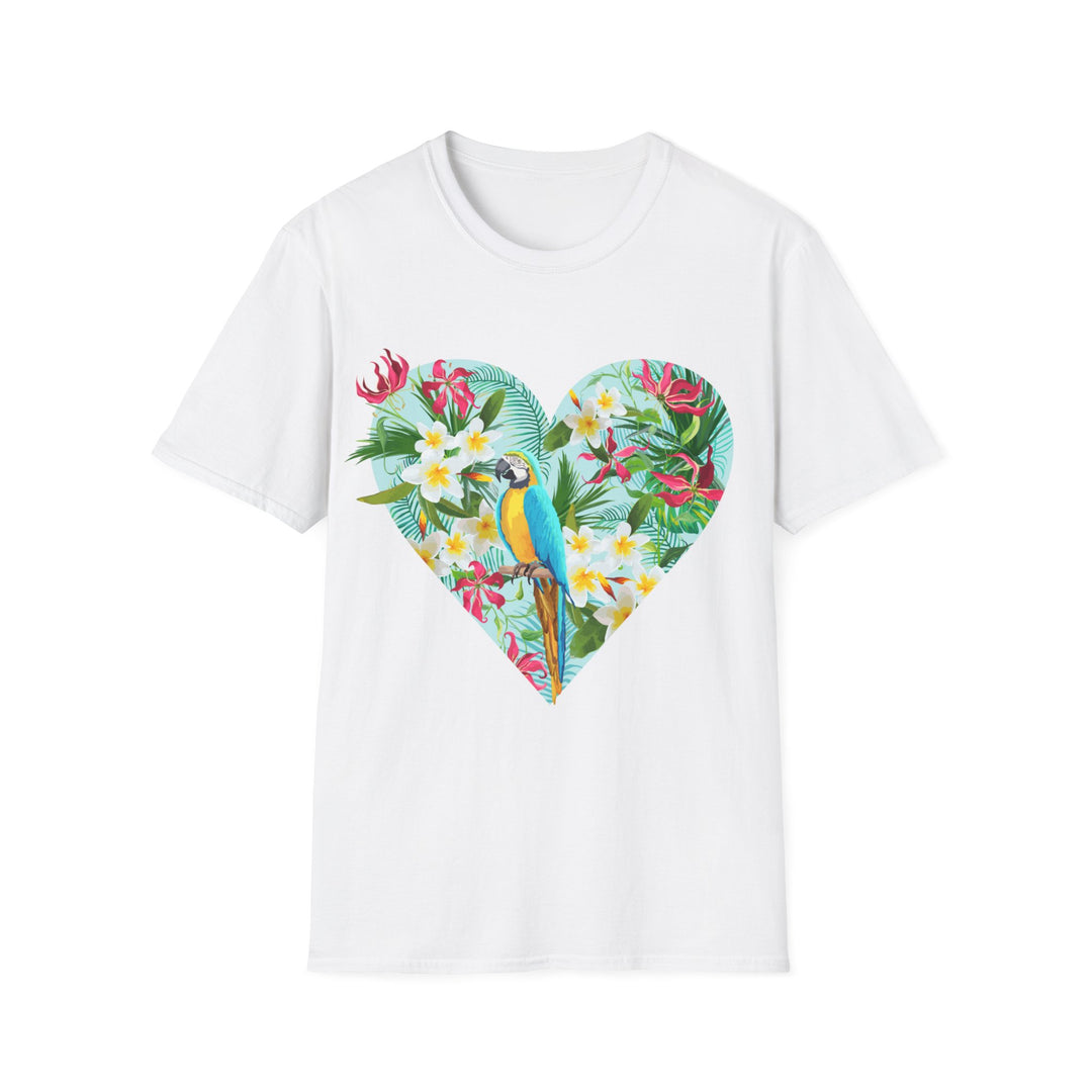 Floral Heart Unisex Softstyle T-Shirt