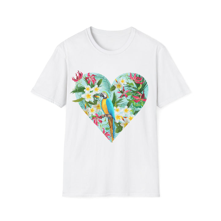 Floral Heart Unisex Softstyle T-Shirt