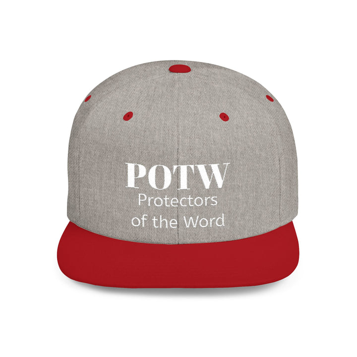 Snapback Hat — POTW 'Protectors of the Word' Logo Flat Bill Cap