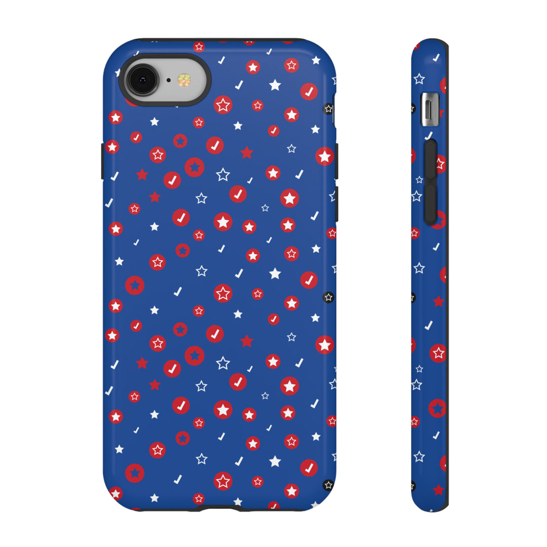 Checks and Stars Tough Phone Case