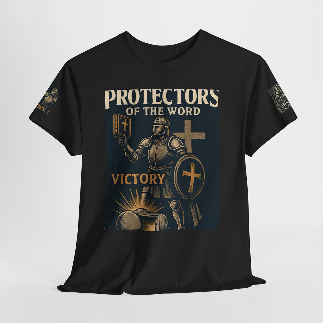 Protectors of the Word Premium Christian T-Shirt — 'Victory' Knight Design with John 14:6 Scripture
