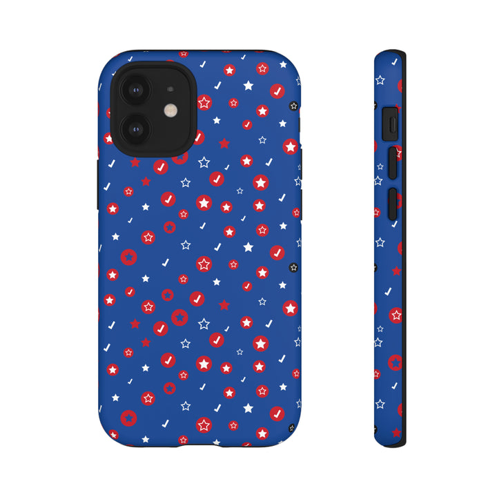 Checks and Stars Tough Phone Case