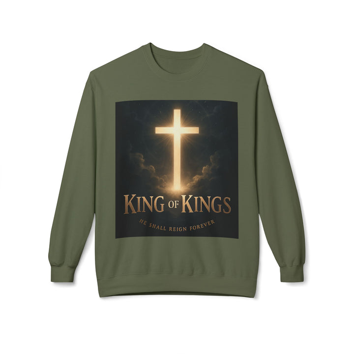 Christian Crewneck Sweatshirt - "King of Kings / Lord of Lords" Religious Pullover