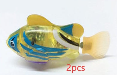 Interactive Electric Swimming Robot Fish Toy – Flashing LED Water Toy