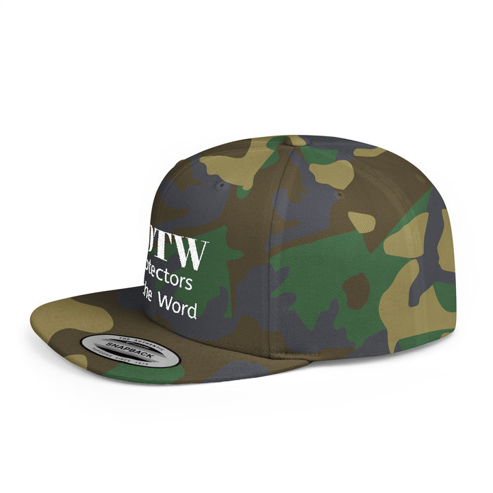Snapback Hat — POTW 'Protectors of the Word' Logo Flat Bill Cap