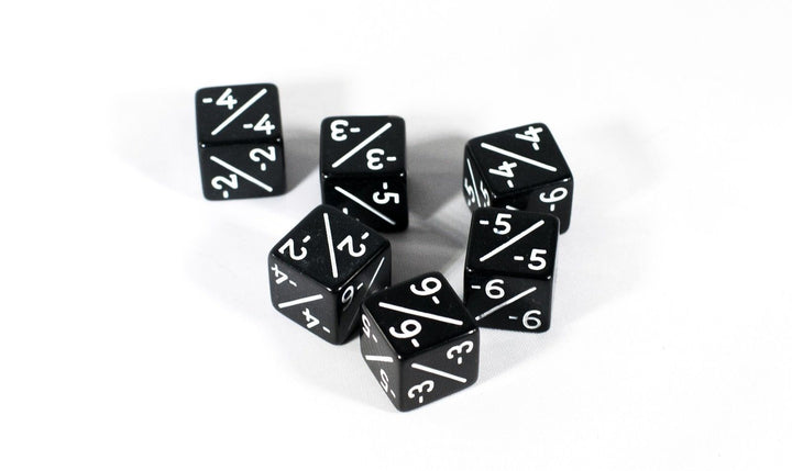 Black D6 MTG -1/-1 Counter Dice - Magic: The Gathering DnD d6 Stats (Sold Per Die)
