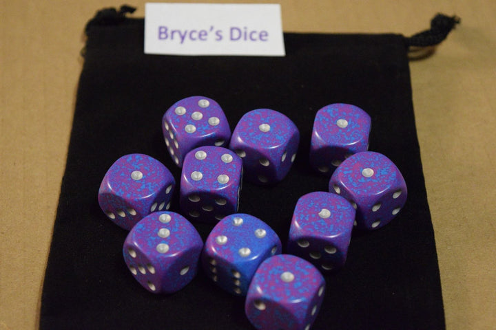 Silver Tetra Speckled 16mm D6 | Sold per piece