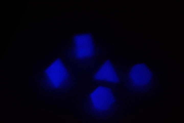 Vintage Ultra Rare Windmill Dice Poly Dice Set (5) RPG DnD Glows in the Dark
