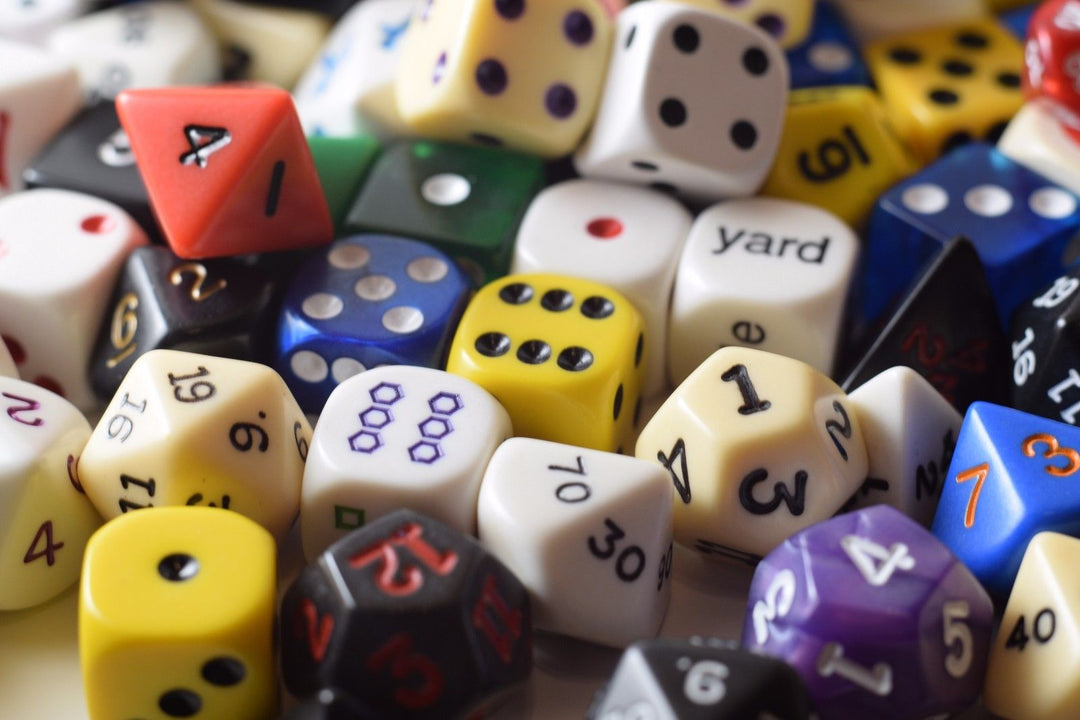 Quarter (1/4) Pound of Dice RPG Koplow Game Dice Shapes 16mm Double d6 Large
