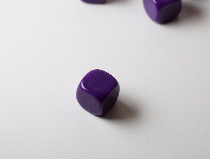 (Sold by Piece) Blank Purple Dice / Counting Cubes 16mm D6 Square RPG Gaming Dice DIY