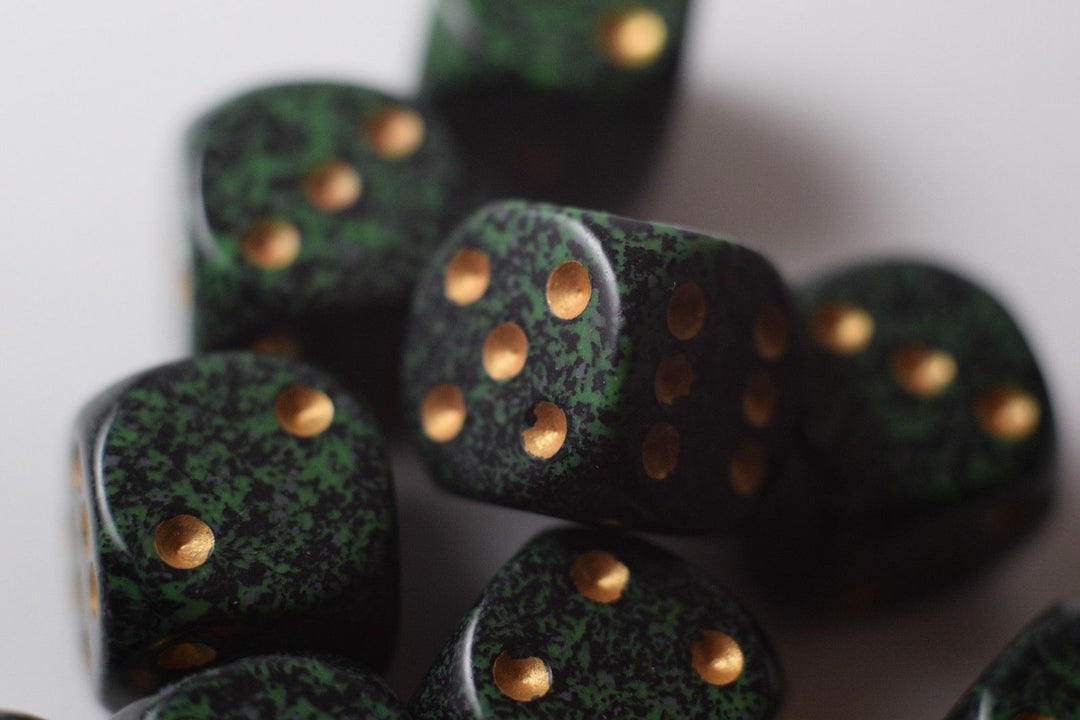 Golden Recon Speckled 16mm D6 Pipped