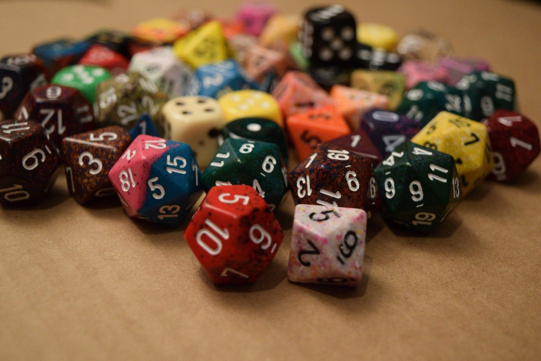Various Options of "Pound of Dice" RPG Chessex Game Dice d4, d6, d8, d12, d20 Rare Dice