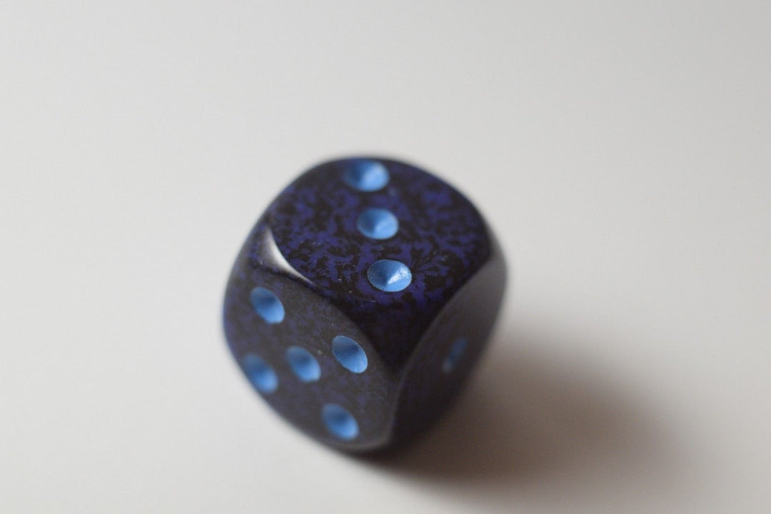 Speckled 16mm D6 RPG Chessex Dice Cobalt | Blue and Black (Sold per die)