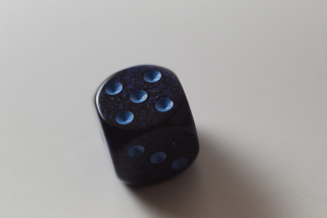 Speckled 16mm D6 RPG Chessex Dice Cobalt | Blue and Black (Sold per die)