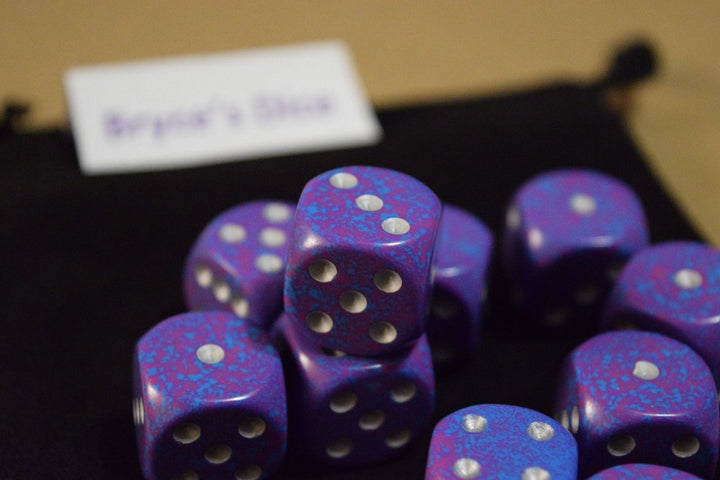 Silver Tetra Speckled 16mm D6 | Sold per piece