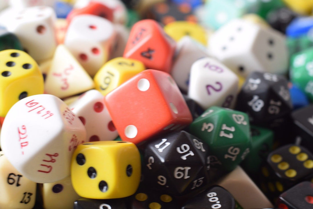 Quarter (1/4) Pound of Dice RPG Koplow Game Dice Shapes 16mm Double d6 Large
