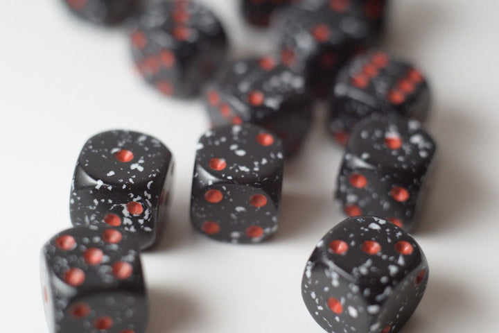 Space Speckled 12mm Dice pipped