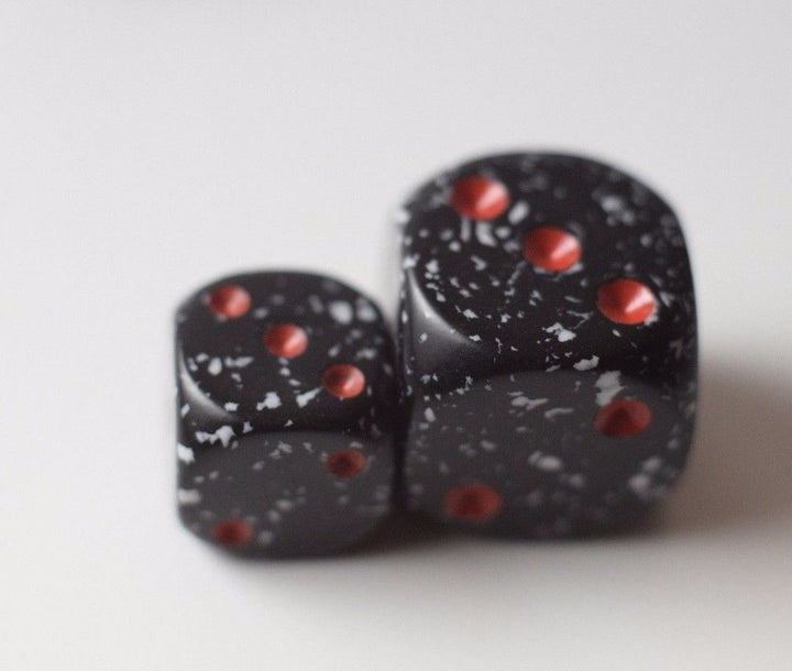 Space Speckled 12mm Dice pipped