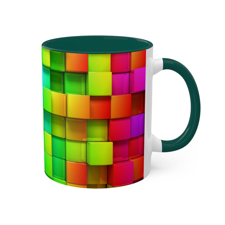 Rainbow of Colorful Boxes Colorful Mugs, 11oz