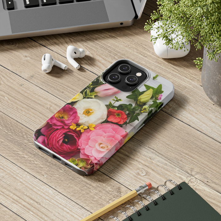 iPhone Flowers Tough Phone Case