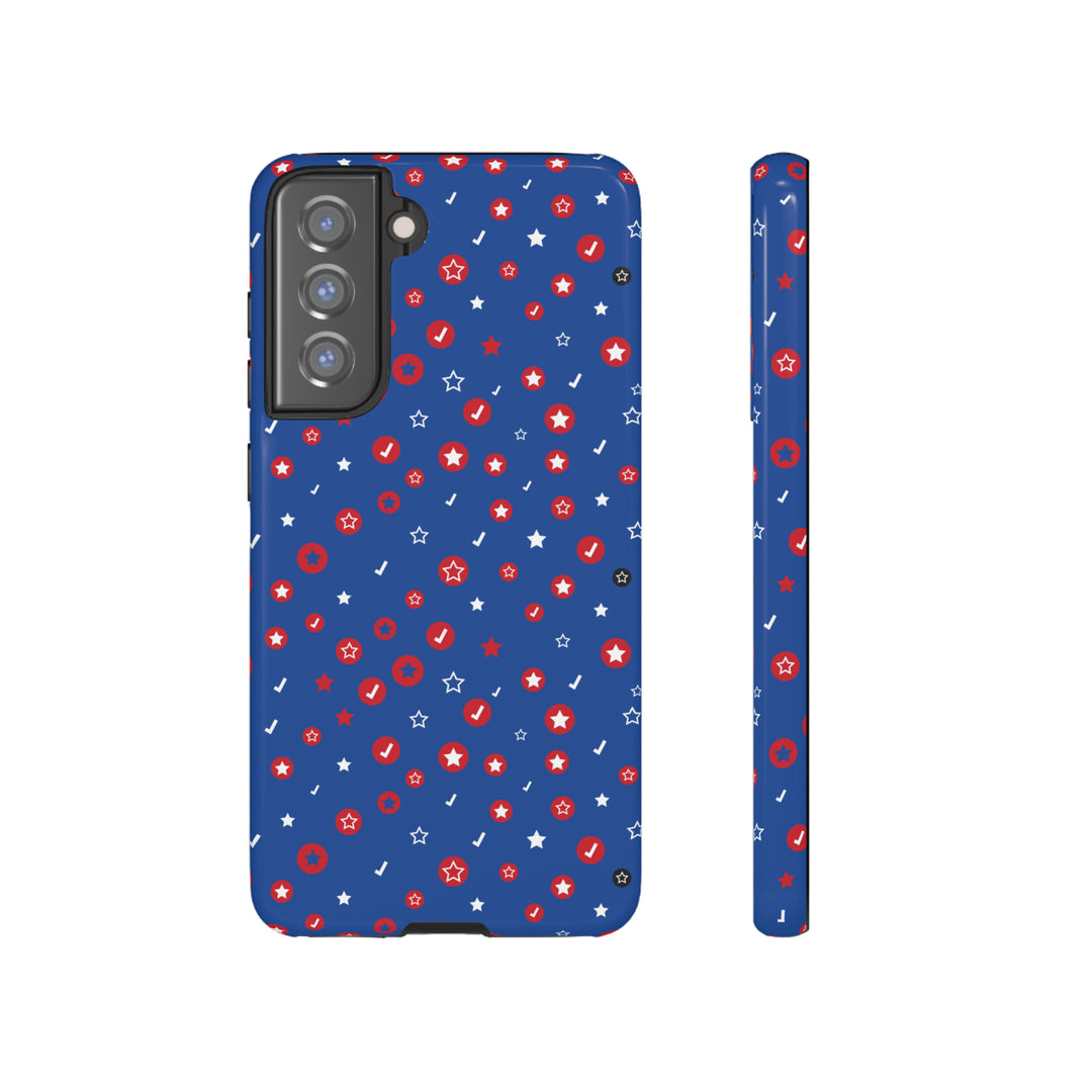 Checks and Stars Tough Phone Case