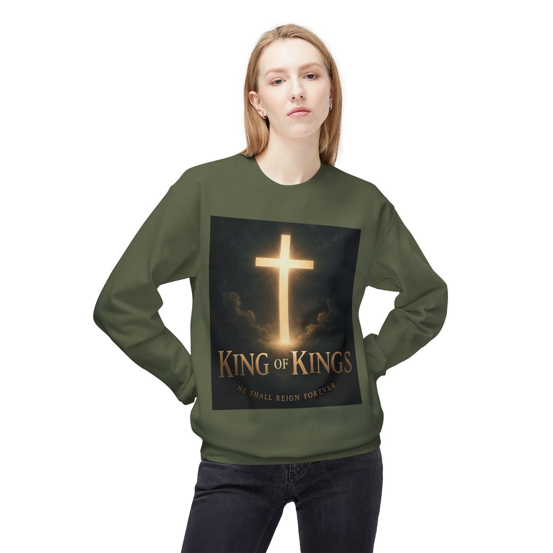 Christian Crewneck Sweatshirt - "King of Kings / Lord of Lords" Religious Pullover
