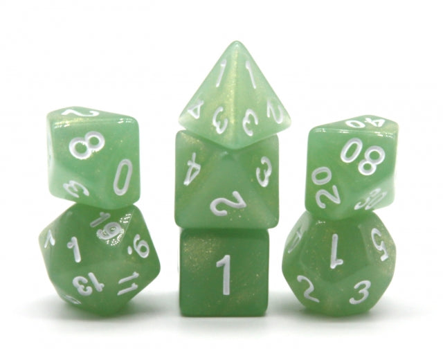 Sound of Silence 7-Dice Set Green HSDND RPD