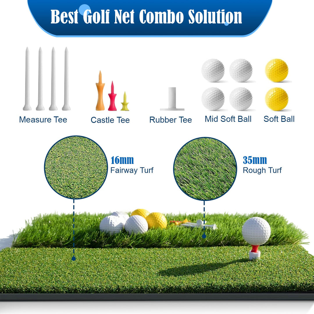 Swing Rex Pro Golf Net for Backyard – Heavy Duty Golf Practice Net