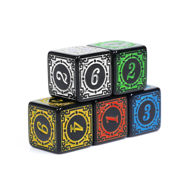 Magic Burst 16mm d6 Number Dice (Various colors)