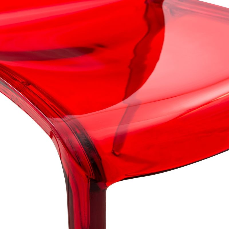 LeisureMod Murray Modern Dining Chair Red Closeup.
