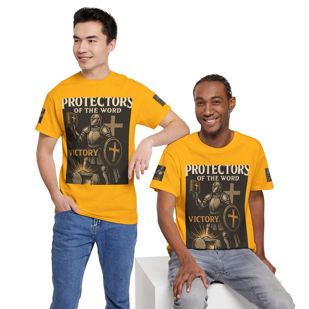 Protectors of the Word Premium Christian T-Shirt — 'Victory' Knight Design with John 14:6 Scripture