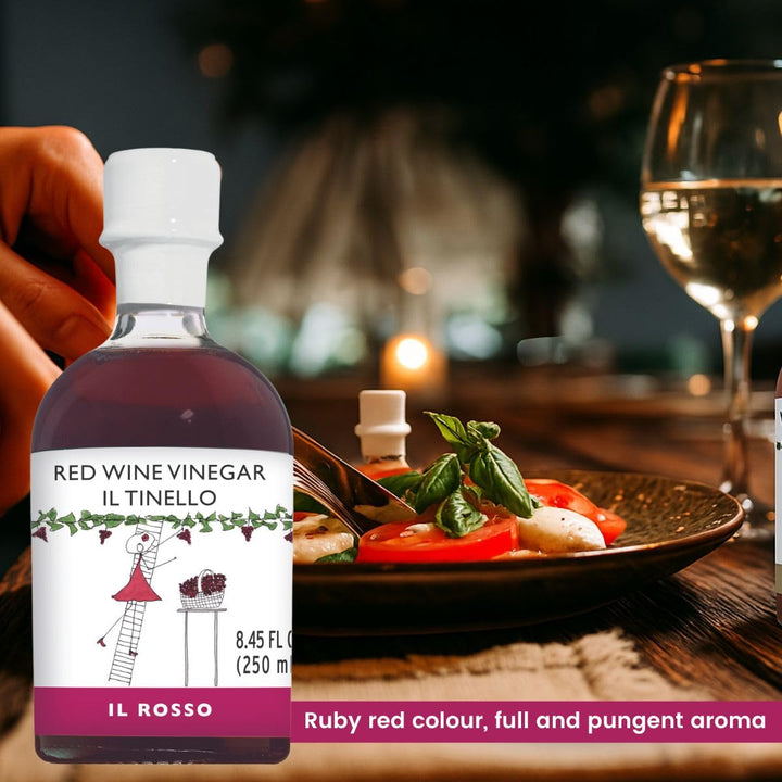 IL TINELLO, Red Wine Vinegar Aceto di Vino Rosso, (8.45 fluid oz) 250ml
