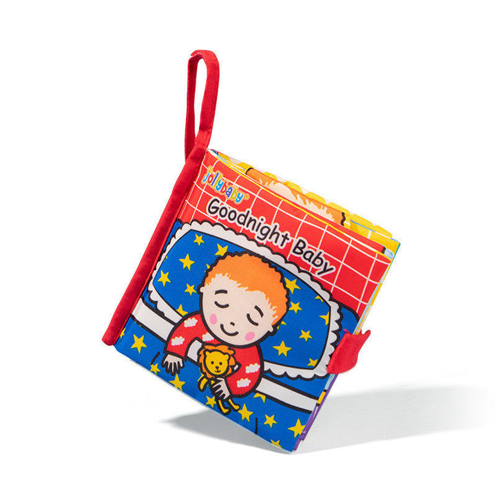 Baby Educational Cloth Book Early Learning Soft Fabric Toy for Infants Goodnight Baby