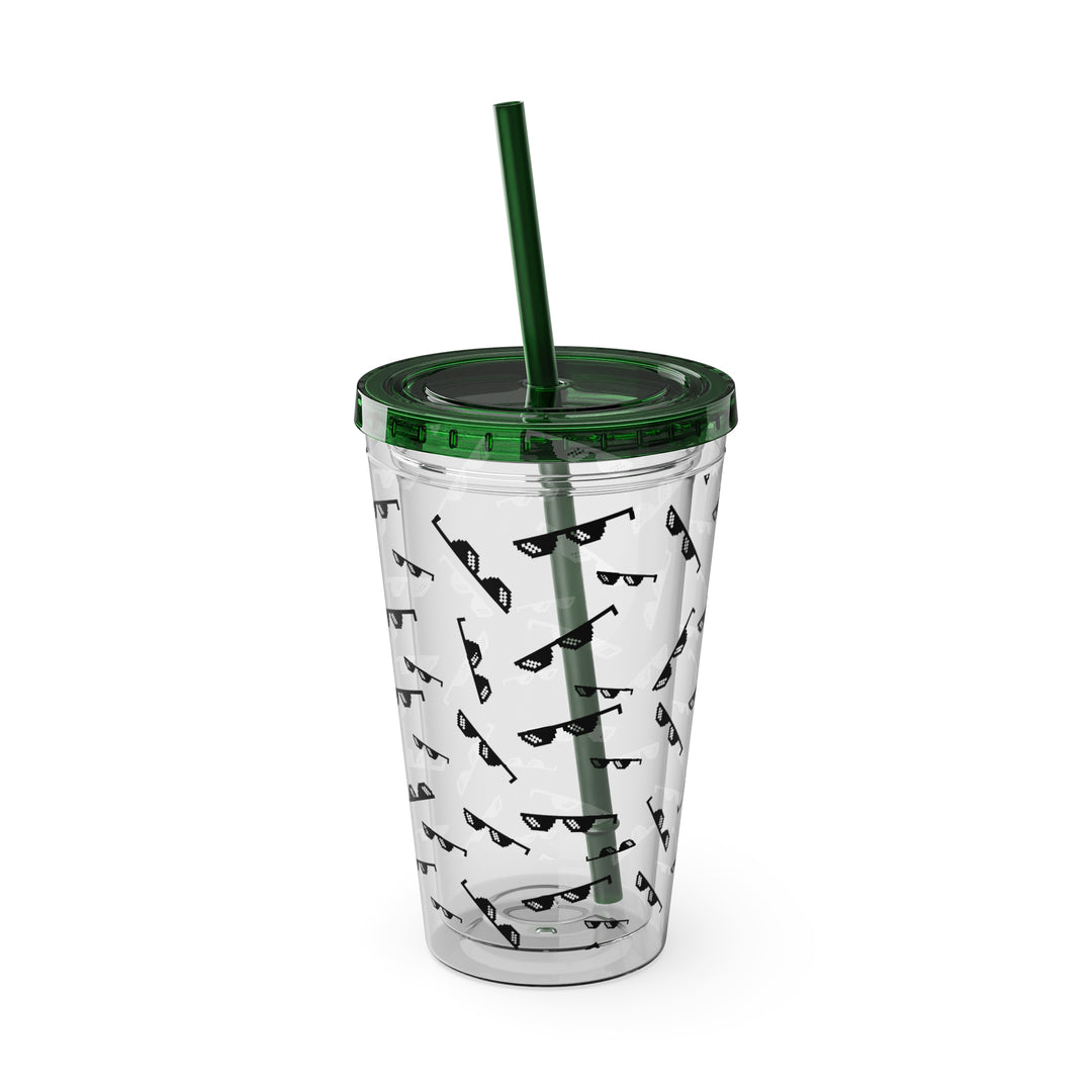 Shade Glasses Sunsplash Tumbler with Straw, 16oz