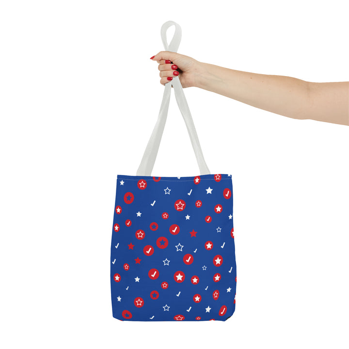 Symbol Pattern Tote Bag (AOP)