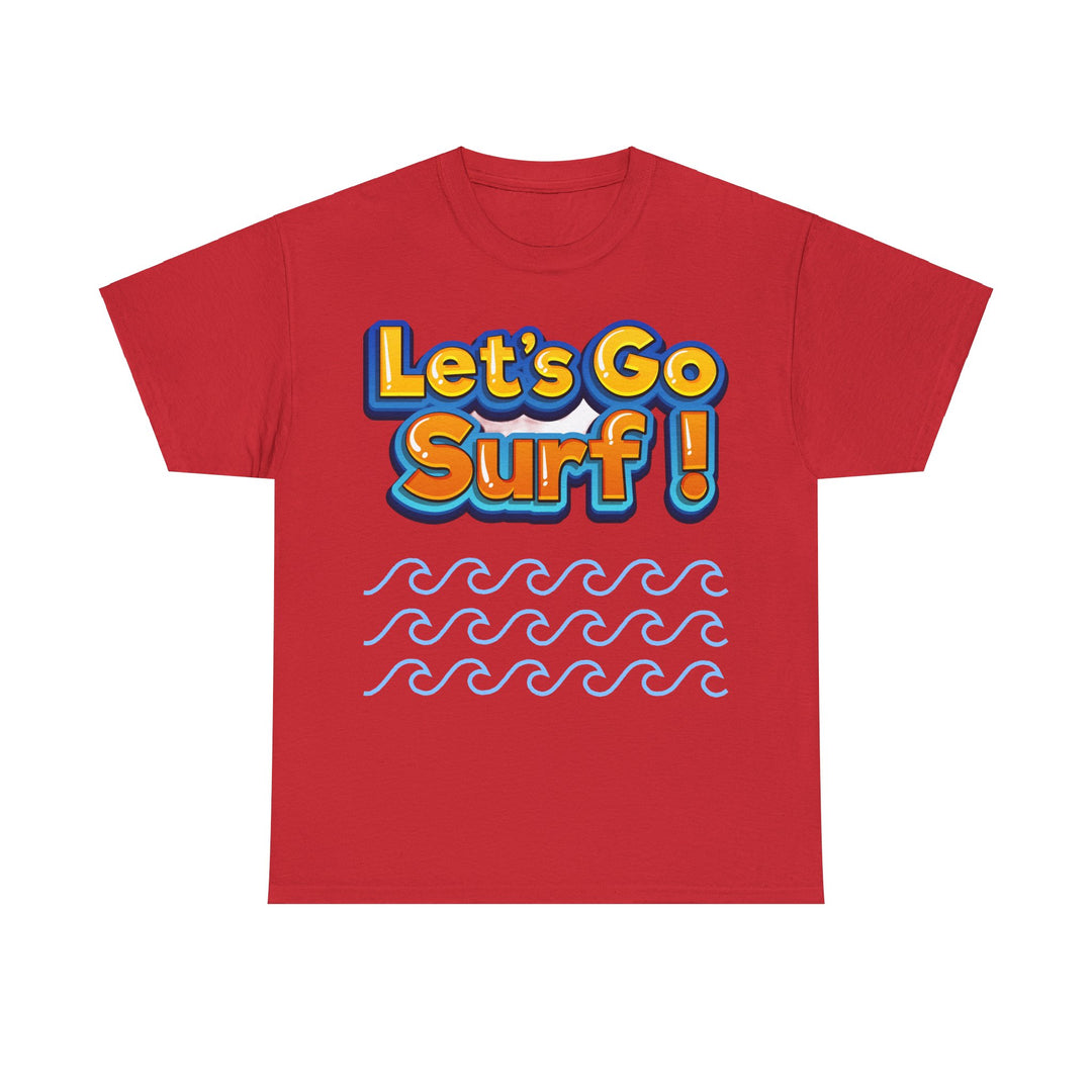 Let's Go Surf Unisex Heavy Cotton Tee