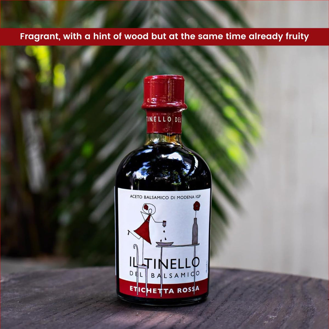IL TINELLO, Aceto Balsamico di Modena IGP, Red Label, (8.5 fluid oz) 100ml