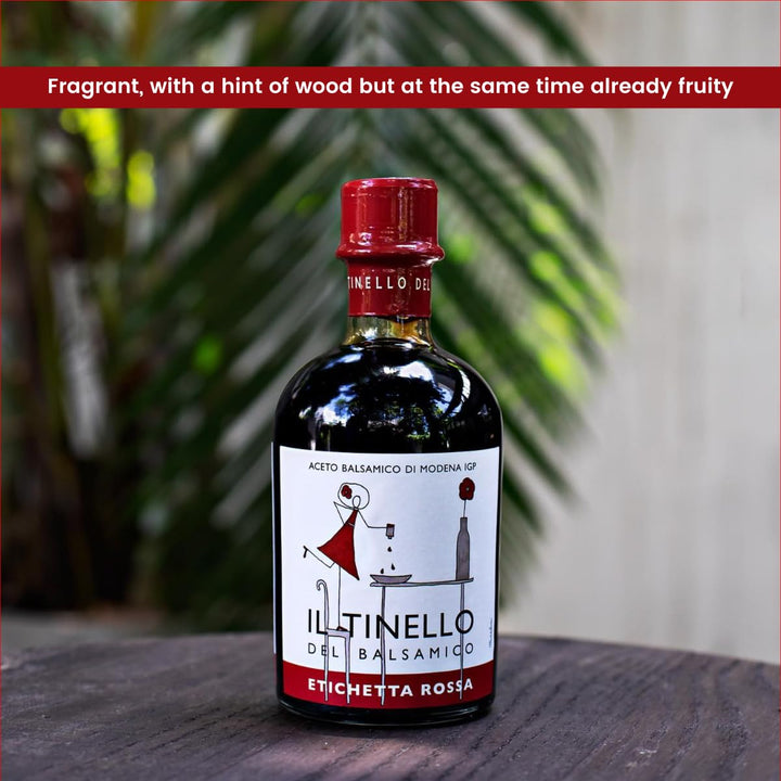 IL TINELLO, Aceto Balsamico di Modena IGP, Red Label, (8.5 fluid oz) 100ml