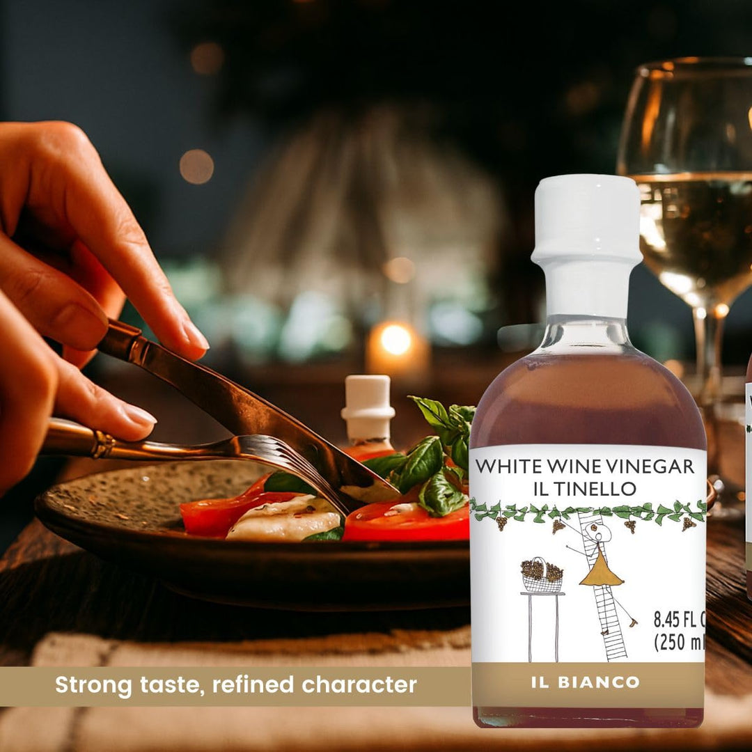 IL TINELLO, White Wine Vinegar Aceto di Vino Bianco, (8.45 fluid oz) 250ml